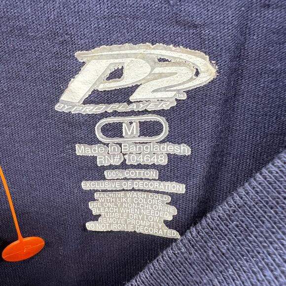 Auburn Tigers Embroidered NCAA Official Cotton Tee Shirt Blue Orange Size M - Picture 8 of 8